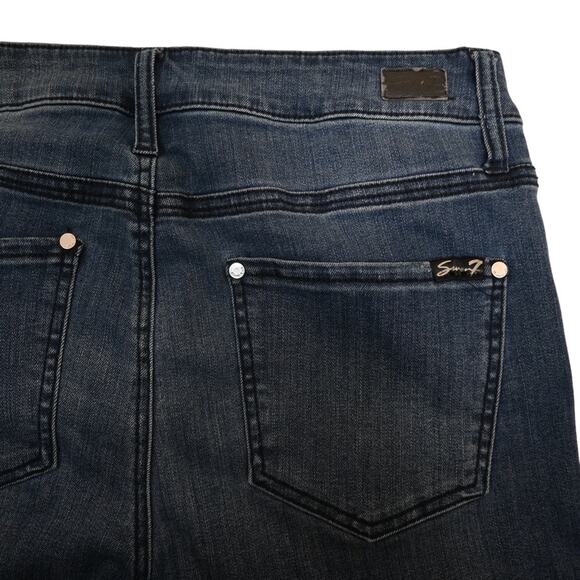 Seven7 Premium Womens 12 Skinny Distressed Raw Hem Jeans - Picture 7 of 11